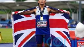 Louie Hinchliffe books Olympic 100m place with victory at UK Championships