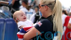 Amber Rutter wins skeet silver medal three months after giving birth