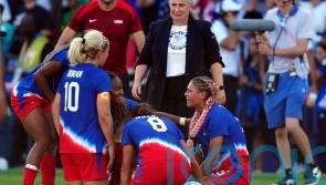 Emma Hayes overcome with emotion after leading the USA to Olympic gold