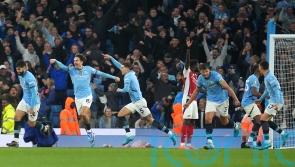 Man City score stoppage-time equaliser to deny 10-man Arsenal in Etihad thriller