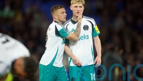 Anthony Gordon sees penalty saved as Newcastle held by former club Everton