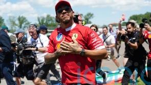 A sea of red &ndash; Lewis Hamilton revels in reception from Ferrari fans at Imola