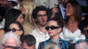 Andrew Garfield attends seventh day of Wimbledon Championships