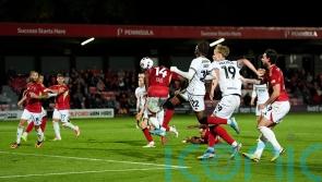 Late Kadeem Harris header for Salford denies struggling Cheltenham a victory
