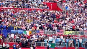 Ryder Cup under way as opening foursomes start in raucous New York atmosphere