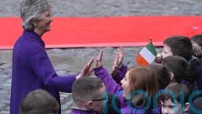 School pupils meet &lsquo;cool&rsquo; new President Catherine Connolly