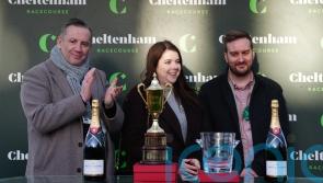 John and Amy Hunt present Cheltenham prize