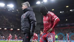 Jeremie Frimpong back in training with Liverpool after five-game absence