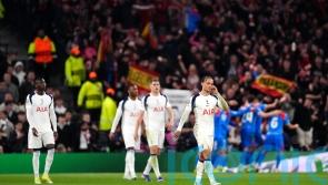 Xavi Simons scores twice as Tottenham win but bow out of Champions League