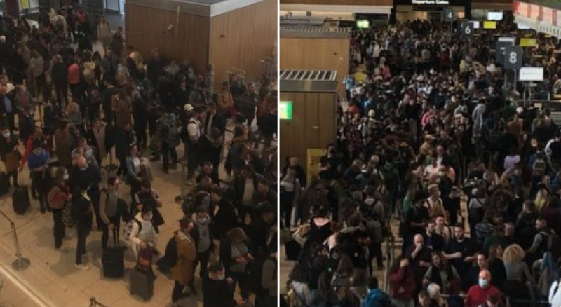 'Pushing, spitting and abuse' - Ryanair calls for intervention amid airport queue chaos