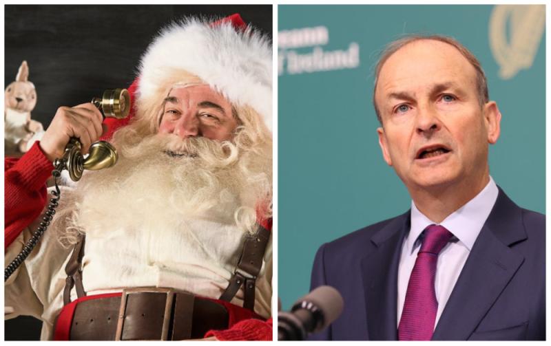 WATCH: Taoiseach confirms that Irish airspace is open for arrival of Santa