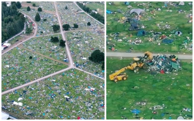 WATCH: Drone footage of littered campsites shows extent of Electric Picnic clean-up 