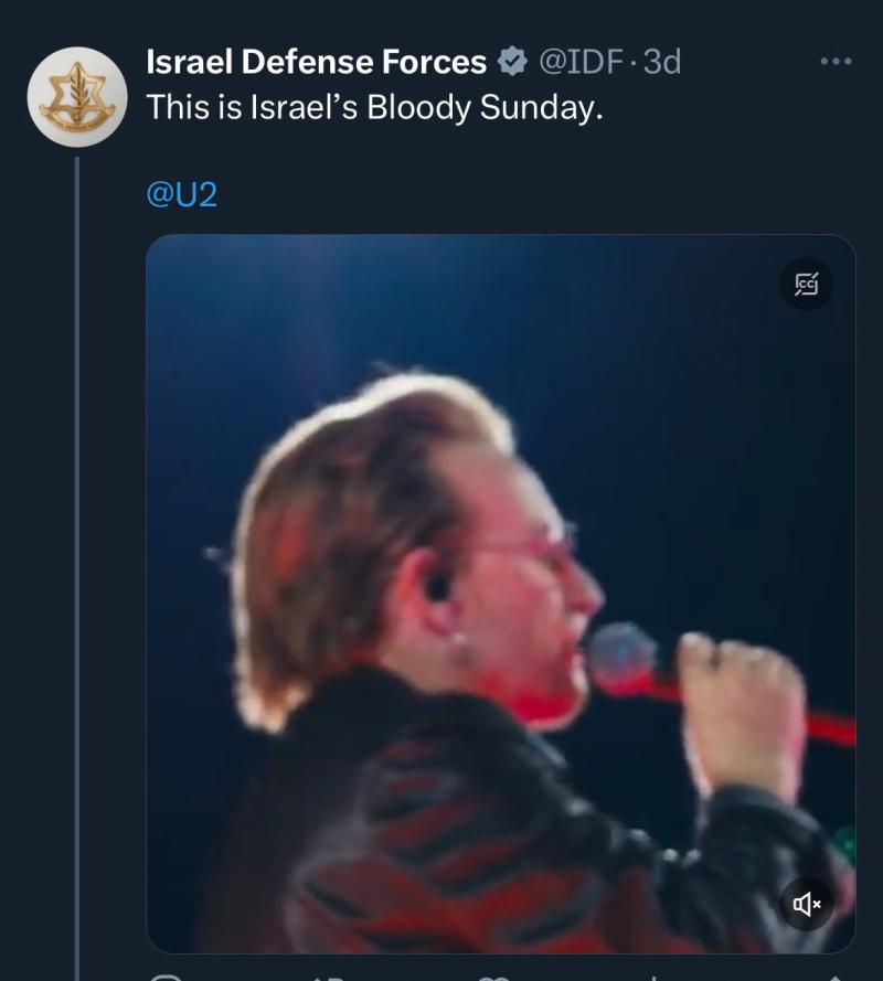 'Beyond outrageous' - Anger as Israeli military compares Hamas attack to Bloody Sunday