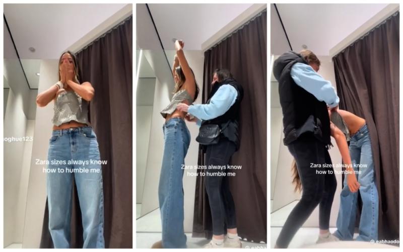 WATCH: Irish influencer calling mammy to help with fitting room disaster goes viral