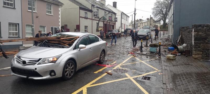 Tornado causes huge damage in Irish village as country braces for Storm Fergus