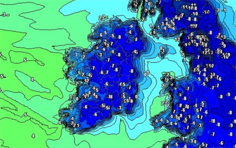 'You'll want the big coat' - Ireland windchill forecast for -8 degree big freeze			