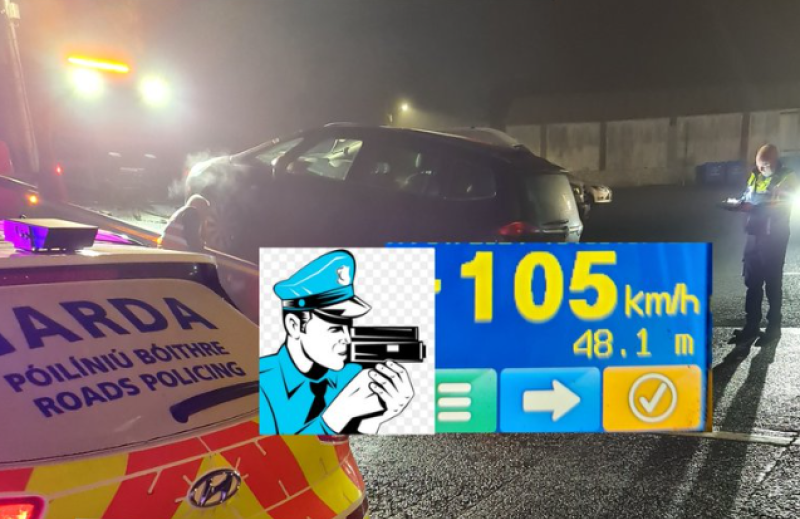 Motorist with no NCT caught driving 40km/h ABOVE speed limit in freezing conditions