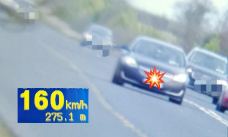 Motorist caught doing twice the speed limit at 160km/h arrested for dangerous driving