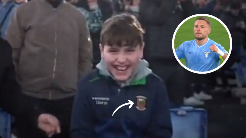 GAA top pops up on television during Lazio's Champions League win over Bayern Munich