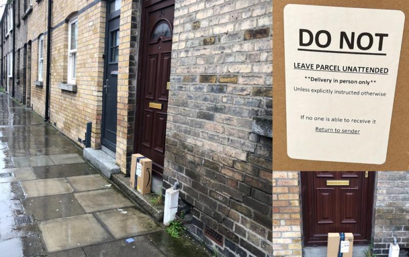 Irish shoppers fume over online deliveries left on doorstep in the rain