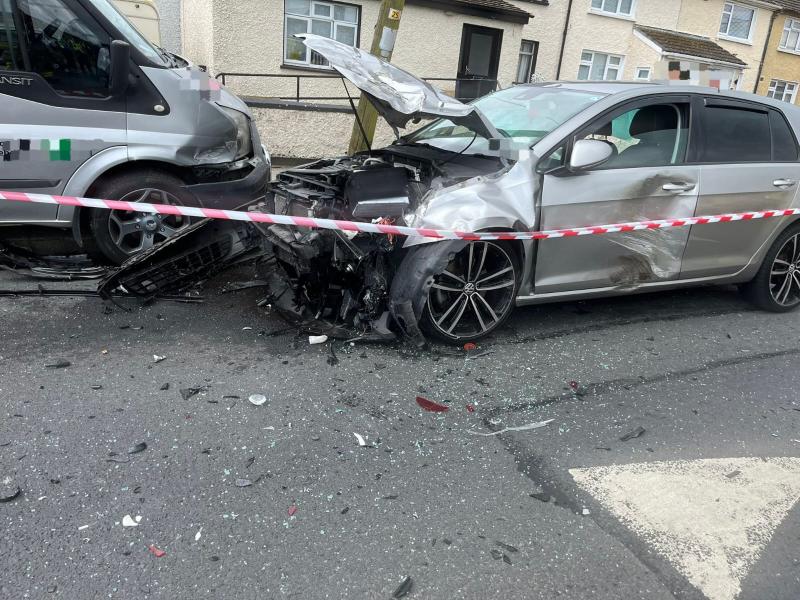 Road closed following multi-vehicle crash in Dublin