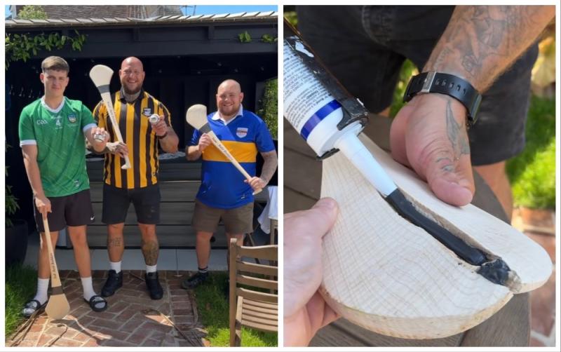'Christ almighty':  Hurling fans appalled as UK social media star's dodgy hurl repair goes viral