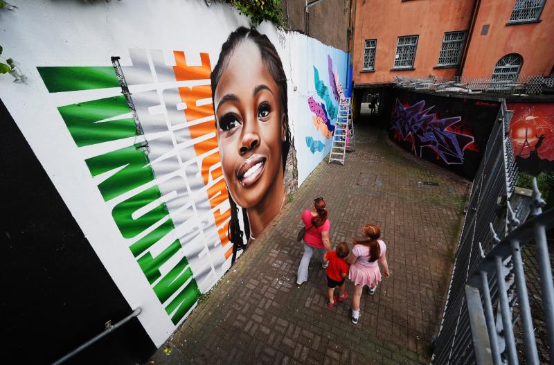 Stunning mural of Irish Olympian Rhasidat Adeleke features in street art festival