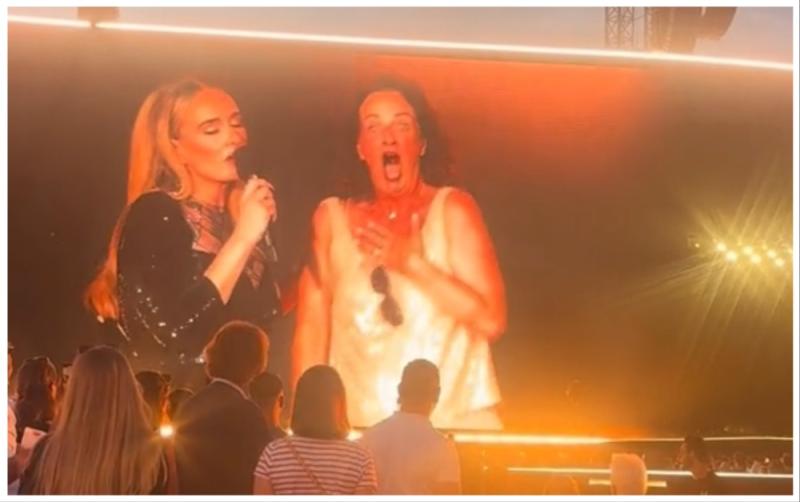 WATCH: Hilarious Irish fan steals the show after joining her idol Adele on stage in viral clip