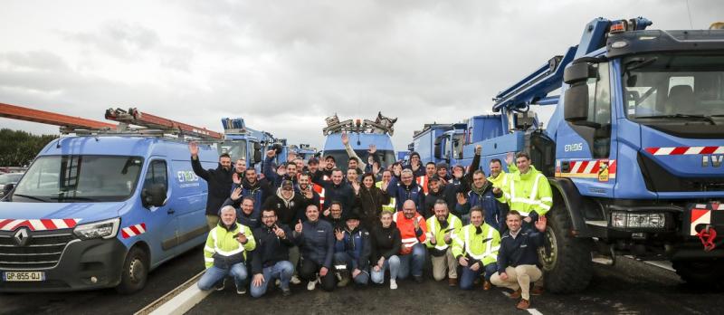 French crews arrive to assist ESB with power restoration post Storm Darragh