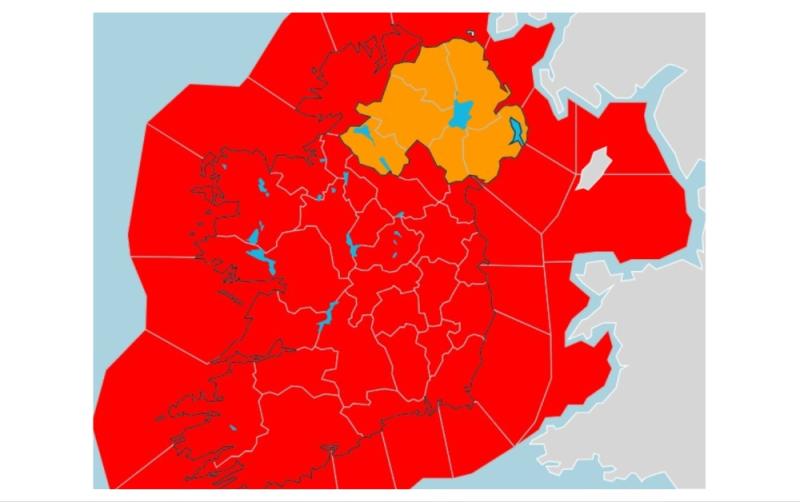 LIVE: Met &Eacute;ireann make important change to rare Status Red warning ahead of Storm &Eacute;owyn