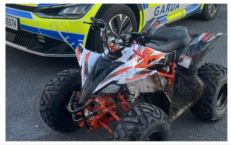 'Illegal and highly dangerous' - Garda&iacute; seize quad bike from pair of 10-year-olds