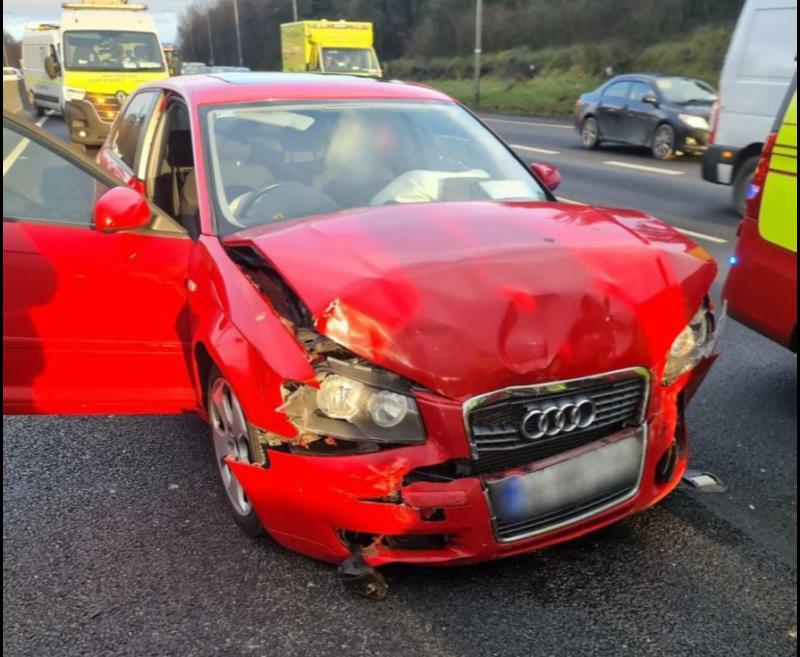 'Very concerning'- This car was involved in a three vehicle collision on major motorway