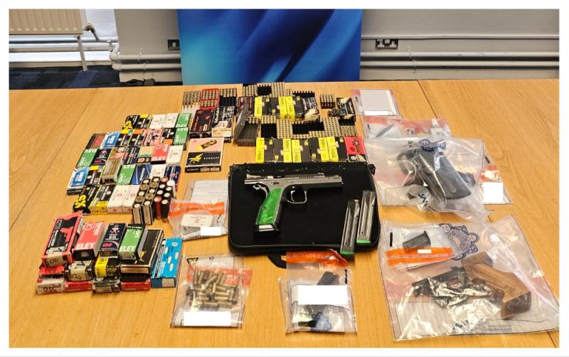 BREAKING: Handguns and ammunition seized as Garda&iacute; raid home in Meath