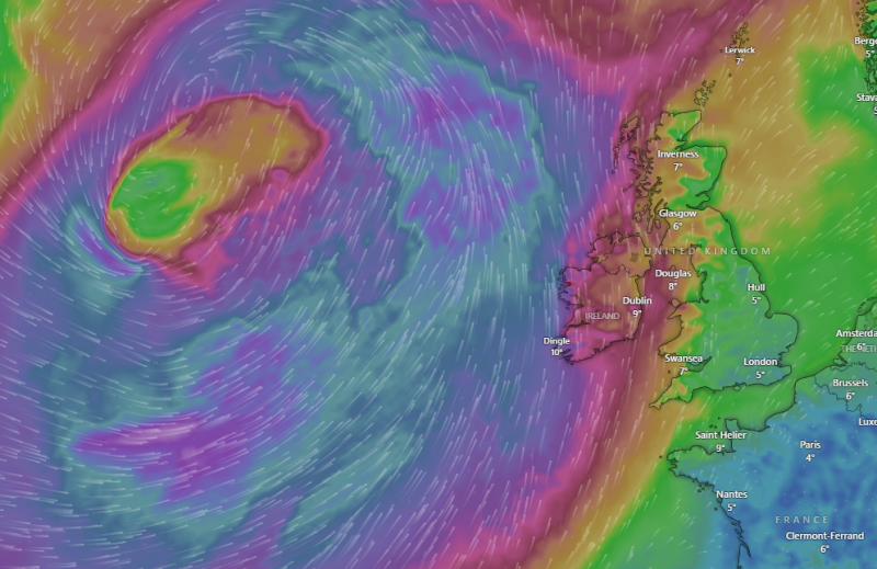 Forecaster pinpoints counties in firing line amid 110km/h double storm risk for Ireland