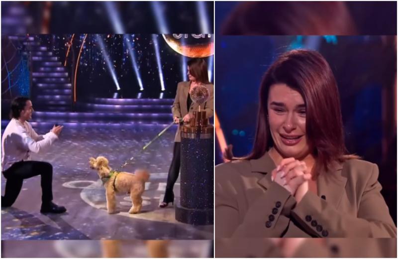 WATCH: Moment Jake Carter proposes to Karen Byrne on RTE Dancing With The Stars set