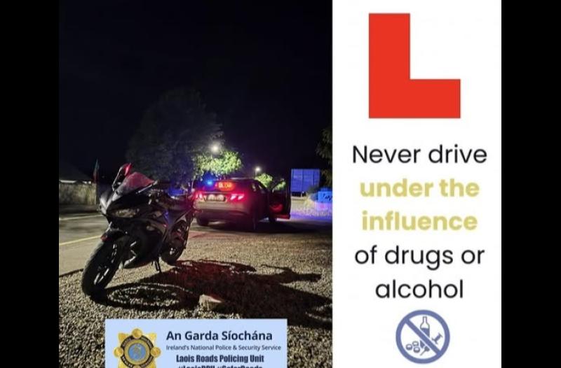 'It's frightening' Learner motorbike driver in Carlow caught doing 180 kmh that's not all