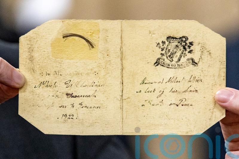 Lock of Michael Collins&rsquo; hair sells for eye-watering price at auction
