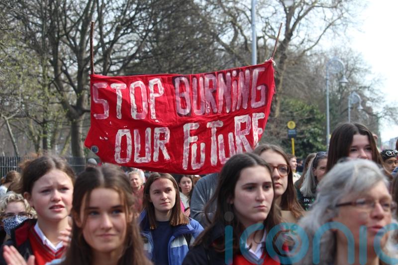 Hundreds gather for protests across Ireland as part of global climate strike