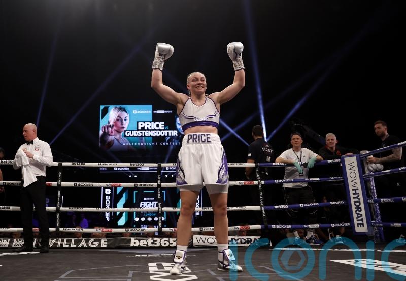 Lauren Price enjoys unanimous points victory on pro debut at Wembley
