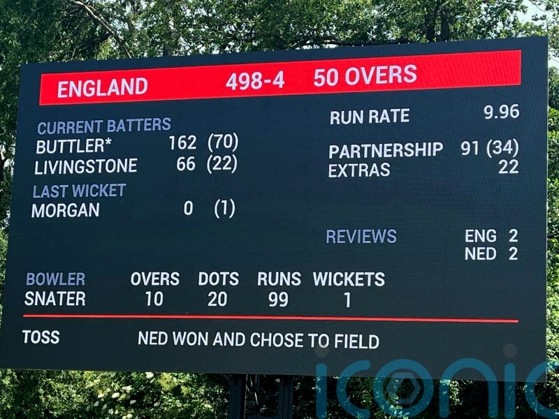 England post new world-record total on way to 232-run win over Netherlands