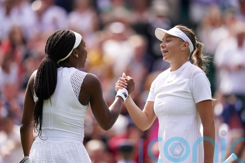 Coco Gauff&rsquo;s Wimbledon challenge ended by Amanda Anisimova in all-American clash