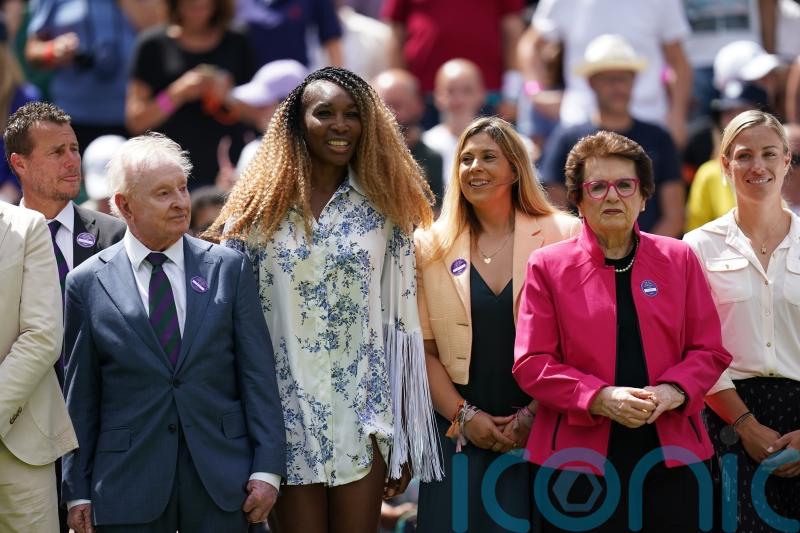 In pictures: Wimbledon celebrates 100 years of Centre Court with past champions