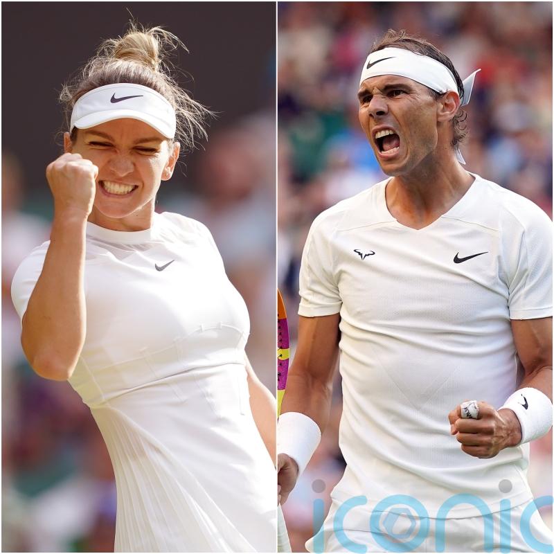 Wimbledon day eight: Rafael Nadal and Simona Halep ease into quarter-finals