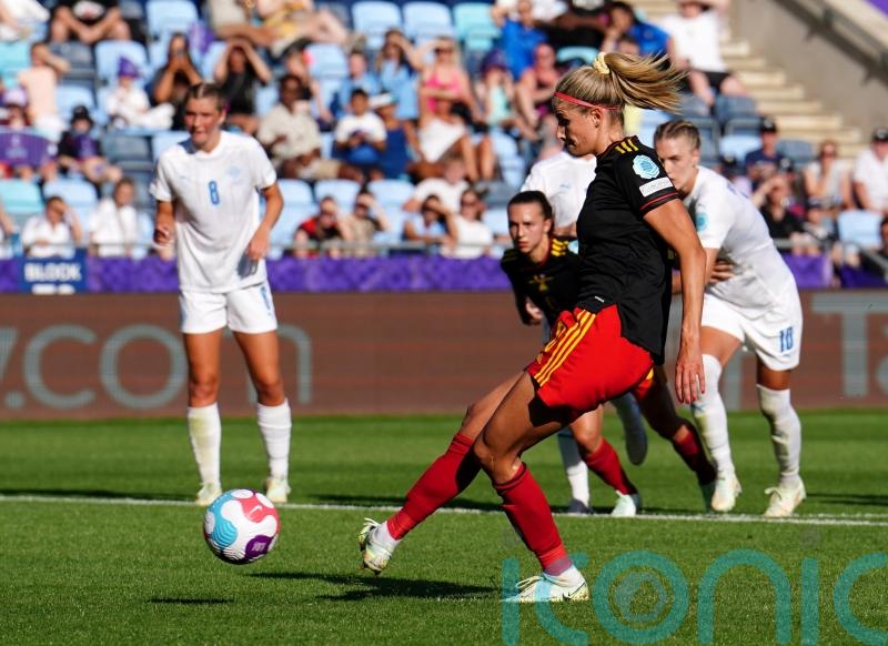 Justine Vanhaevermaet equalises from spot as Belgium draw with Iceland
