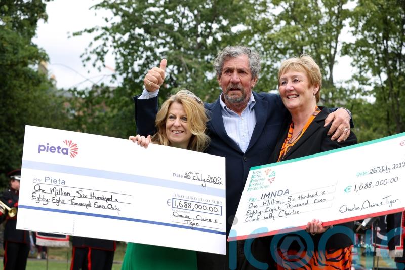 &lsquo;Most remarkable&rsquo; day as Charlie Bird donates &euro;3.3m in cheques to charity