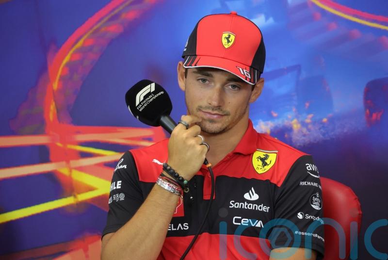 Charles Leclerc in a spin as Sergio Perez sets the pace in Belgium