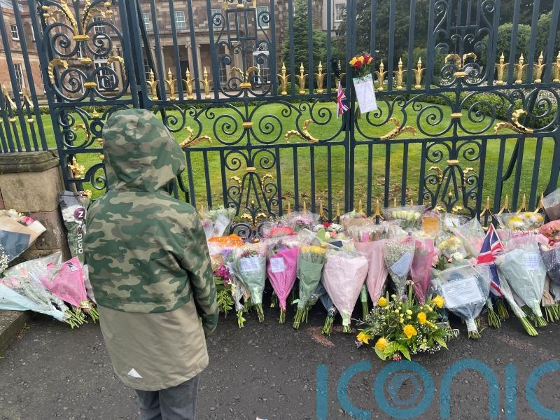 'A very sad time' - Mourners in Northern Ireland gather at gates of Hillsborough Castle