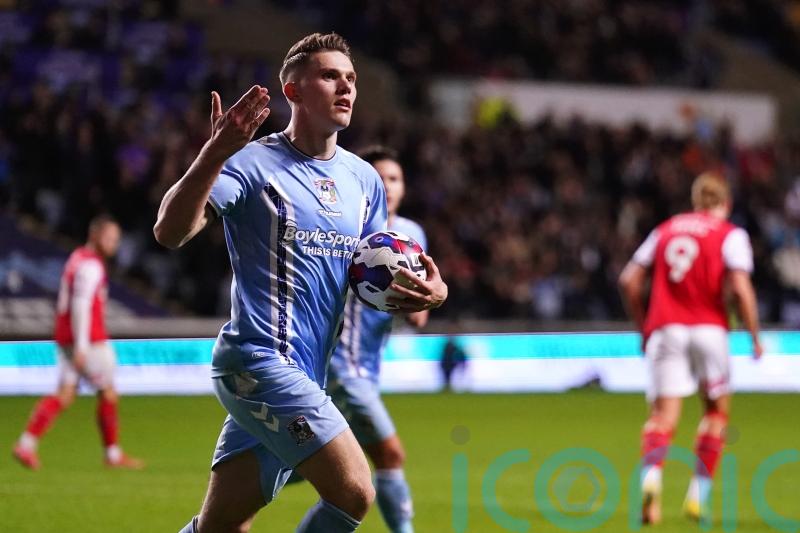 Viktor Gyokeres penalty in added time earns Coventry a draw with Rotherham