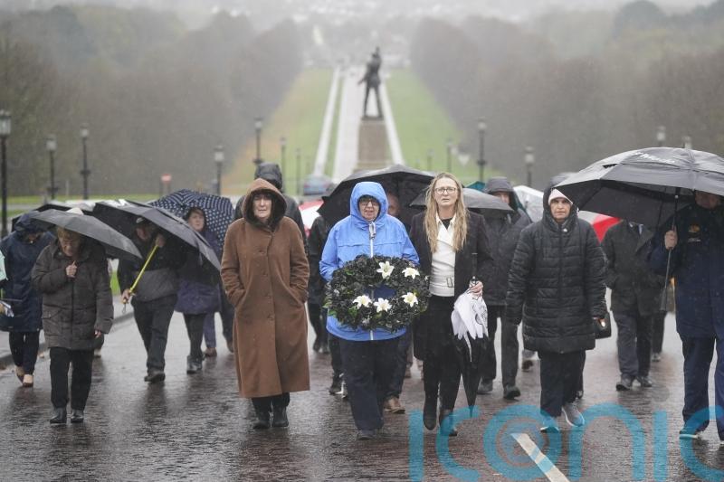Families of Disappeared brave rain for walk in memory of loved ones