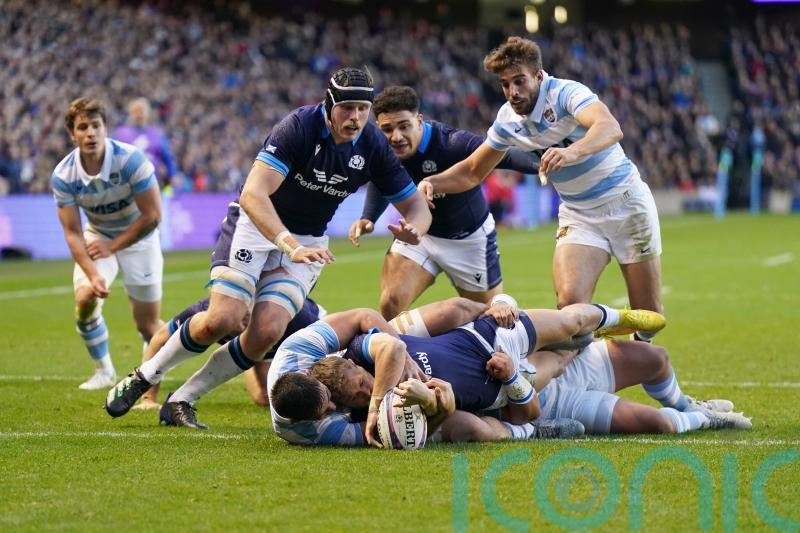 Darcy Graham scores hat-trick of tries as Scotland see off 14-man Argentina